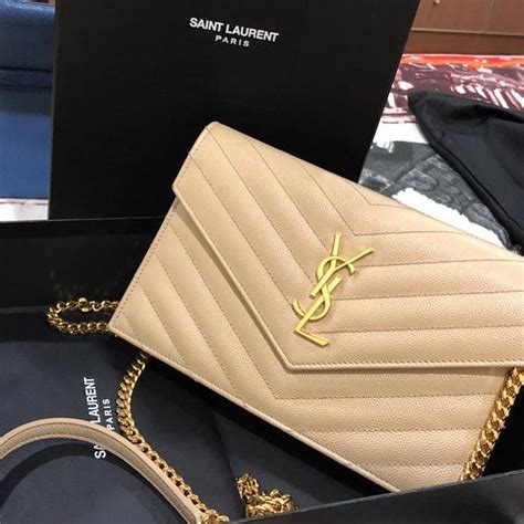 ysl chain wallet sale|ysl small wallet on chain.